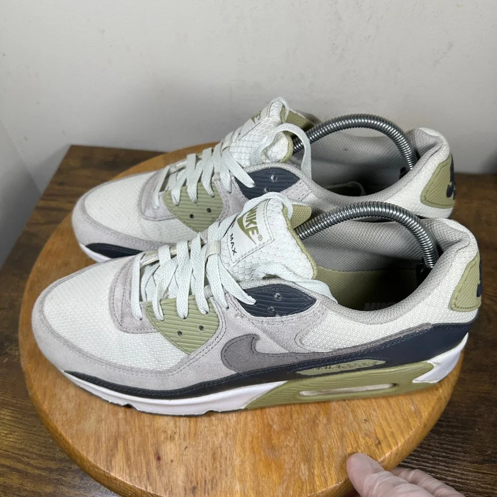 Nike Air Max 90 Mens 11.5 Neutral Olive Light Bone Phantom DM0029-011 Sneakers